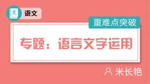 专题：语言文字运用